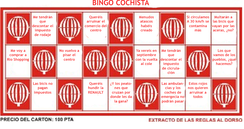 elcharleston's tweet photo. ¡Ya está aquí el juego del verano! el #bingocochista https://t.co/q886AwRXdE