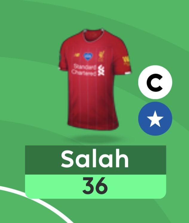 Going to move on to chips ! Starting with the TC I used this in GW 1 on Salah. This got me 36 points which is so much better than the 3 from last season(never captaining Kane again). This was definitely not a random pick and I felt it was completely justified for the following: