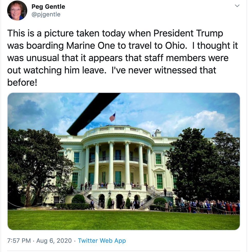 You all know why Trump has now left the White House - being seen off by the entire WH staff before he traveled to Ohio - because he won't be back for awhile - to go to his resort in Bedminster, NJ, right?