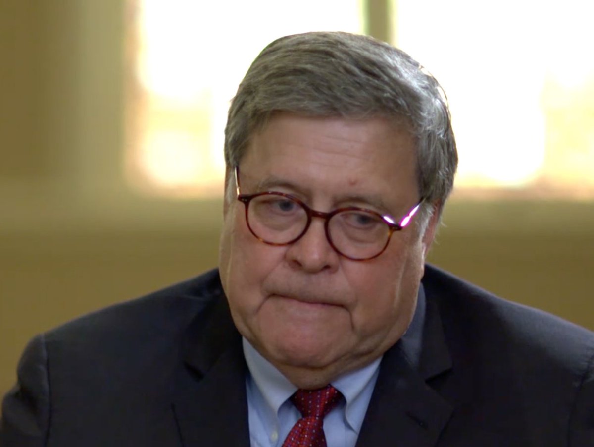 25/ Just prior to him saying, "Oh I was, I was livid", Barr is displaying an Inward Lip Roll. An inward lip roll is a manifestation of our psyche's attempt at suppressing strong emotion, both inwardly (in our minds') and outwardly (on our faces').