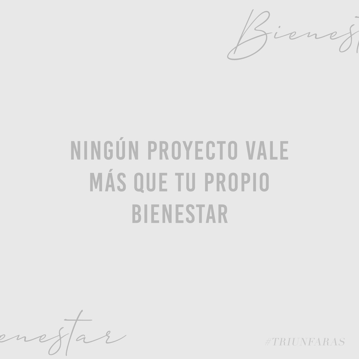 Recuérdalo: Ningún proyecto vale más que tu propio bienestar.
.
.
#Triunfaras