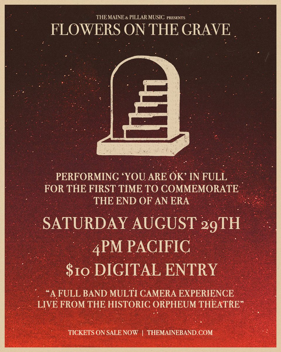 themaine's tweet photo. WE ARE PLAYING A CONCERT. FEELS GREAT TO SAY THAT! See you there. https://t.co/fT63LfiA47 for tickets and bundles. https://t.co/aKTVVXL251