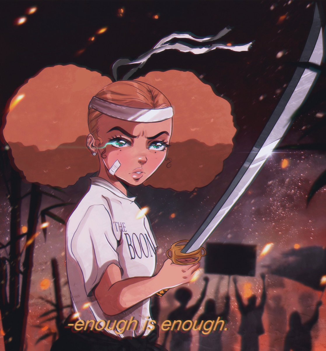 jvzmina's tweet photo. my collab with Adult Swim ft. Jazmine Dubois from “Boondocks” ✨ https://t.co/U6tDRhx4Ks