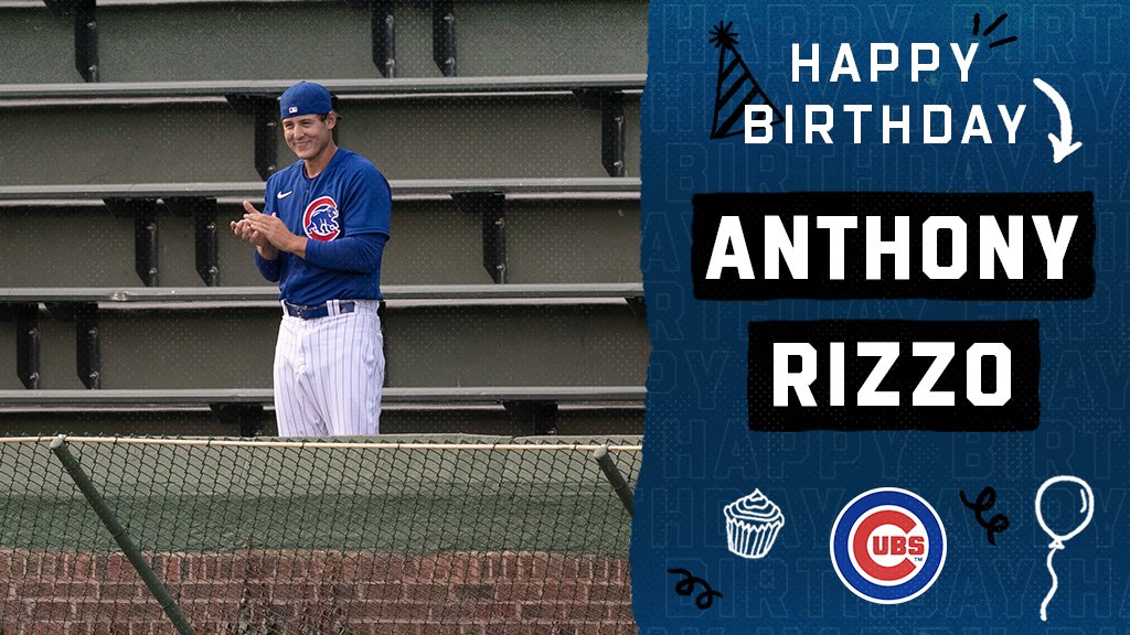 Cubs's tweet photo. From one big Cubs fan to another.

Happy birthday, @ARizzo44! https://t.co/YbV4F2eQak