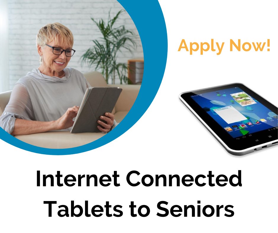 AgeGuide's tweet photo. #AgeGuide and @TMobile have teamed up to provide an internet connected tablet to older adults aged 60+. We wish to help them connect to their family, friends and community through technology on a prepaid data plan of up to 2 years. To learn more, visit https://t.co/Hkwlhm9qpm https://t.co/w4nS7C5iP0
