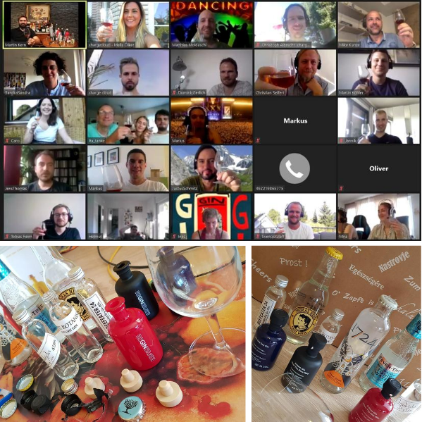 chargecloud_de's tweet photo. It's Gin o’clock at chargecloud!
Connecting with the team during these challenging times, sharing our love for gin via online gin tasting session.
Thank you #Reginerate for this great experience. We had a lot of fun! Cheers!🥃
#teamevent #chargecloud #family #FridayFunday https://t.co/5eLTAt8Vk4