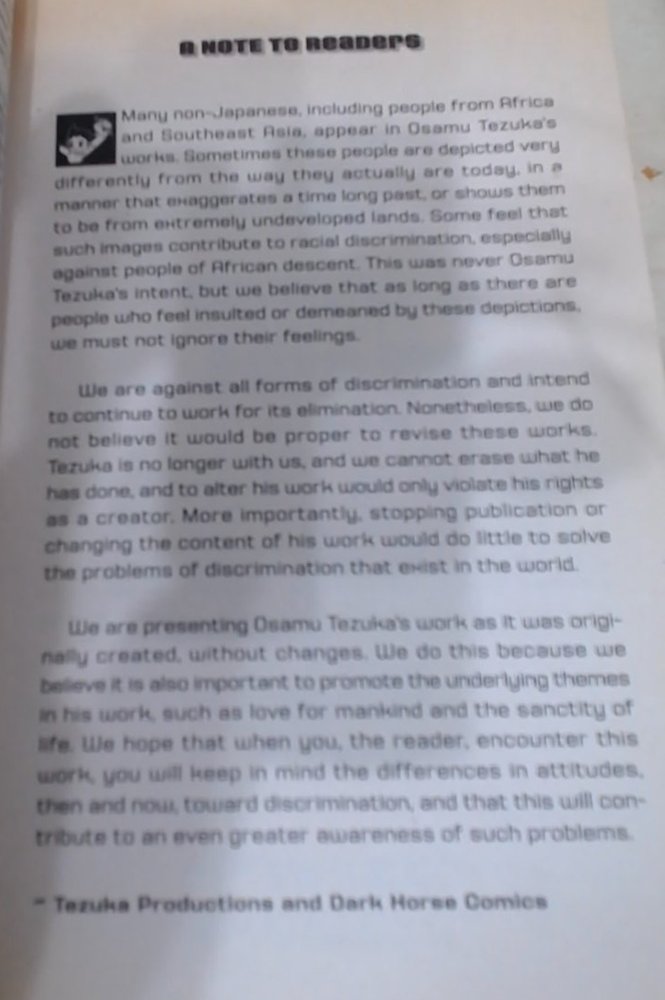 The production team taking this approach is notable because HARIMAO'S TREASURE is only 25 years old-- I think it's a good and responsible choice. But proper framing of this sort of stuff is, uh, kind of an industry standard...? It dates back a good 20 years, at least.