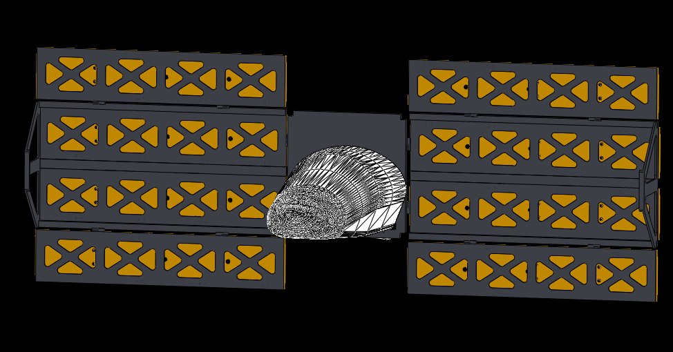 Le concept inclut donc la plateforme de retour dans un  #Cubesat se déployant en  #orbite (dont voici le mécanisme) pour exploiter les panneaux solaires qui se détacheront pendant le retour...