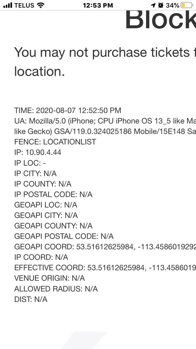 AnnaDer8's tweet image. Why would we be blocked from an Oilers Foundation purchase of a 50/50 ticket when we live in Edmonton!??