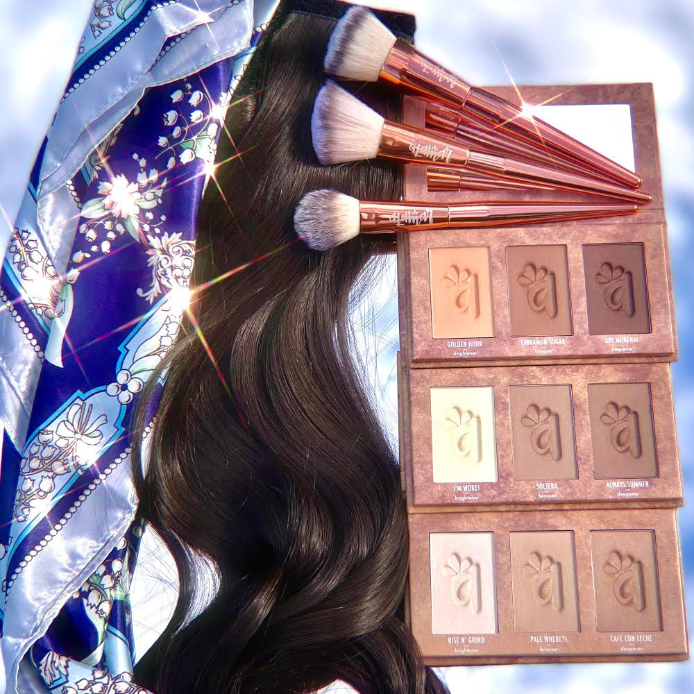 SUMMER #GIVEAWAY!🎉 
We teamed up with <a href="/AlamarCosmetics/">Alamar Cosmetics</a> to give 2 lucky winners the chance to win their entire “Brighten &amp; Bronze” collection &amp; our Brit pony + Hair Scarf! 😍
How to enter:
✨Follow us &amp; <a href="/AlamarCosmetics/">Alamar Cosmetics</a> 
✨Like &amp; RT this post!
✨Tag a friend!