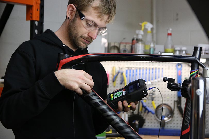 Learn what led the team at <a href="/ruckuscomp/">Ruckus Composites</a> to choose an ultrasonic thickness gage to perform inspections in composite bicycle frames - fal.cn/39BYm #blog