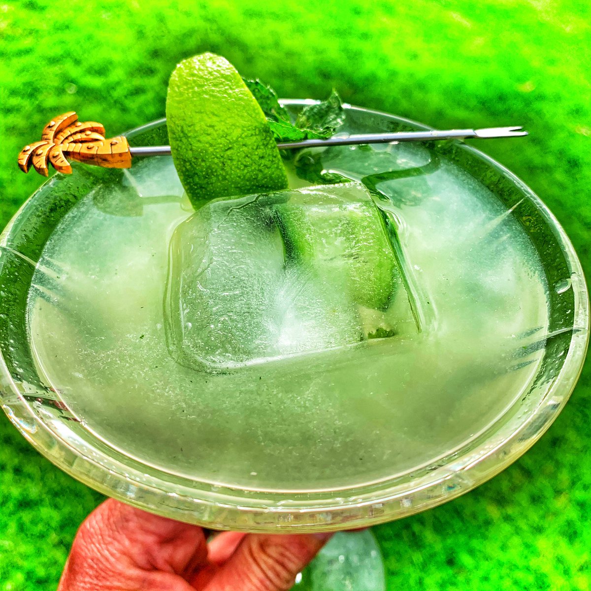 #Gimlet a minty one tonight🥰#cocktailoclock #fridaycocktail #cocktails #spiritofnorthdevon #cocktailtime #cocktailhour #cocktailoftheday #gincocktails #drinkoftheday #drinkstagram #instadrink #liqpic #drinkart #homebartender #distiller #cheers #drinkup #booze #drinks #garnish