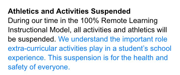 AKendeighKETV's tweet photo. Email sent by OPS confirming fall sports suspended as district pivots to 100 percent remote learning for first quarter  @ketv https://t.co/nw6ZKcZyz6