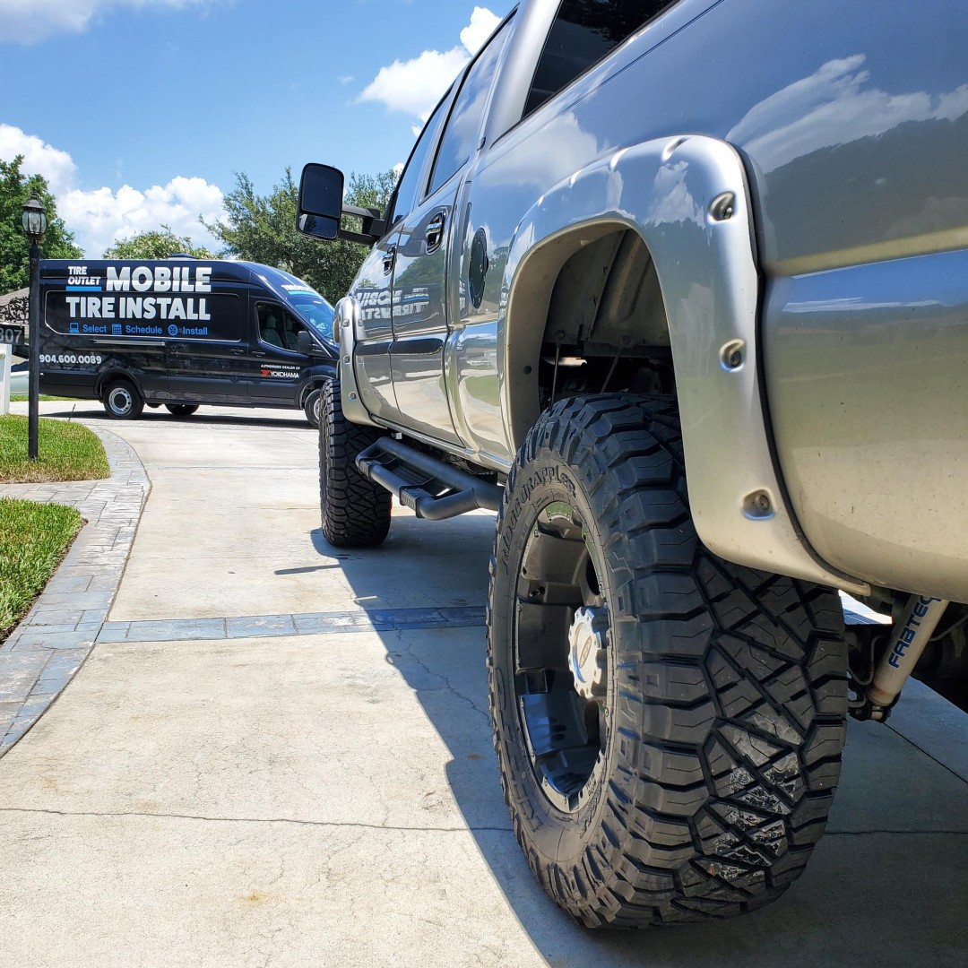 Try our new Mobile Install and have a fresh pair of Nitto Tire USA #RidgeGrapplers delivered straight to your door! #webringthetirestoyou