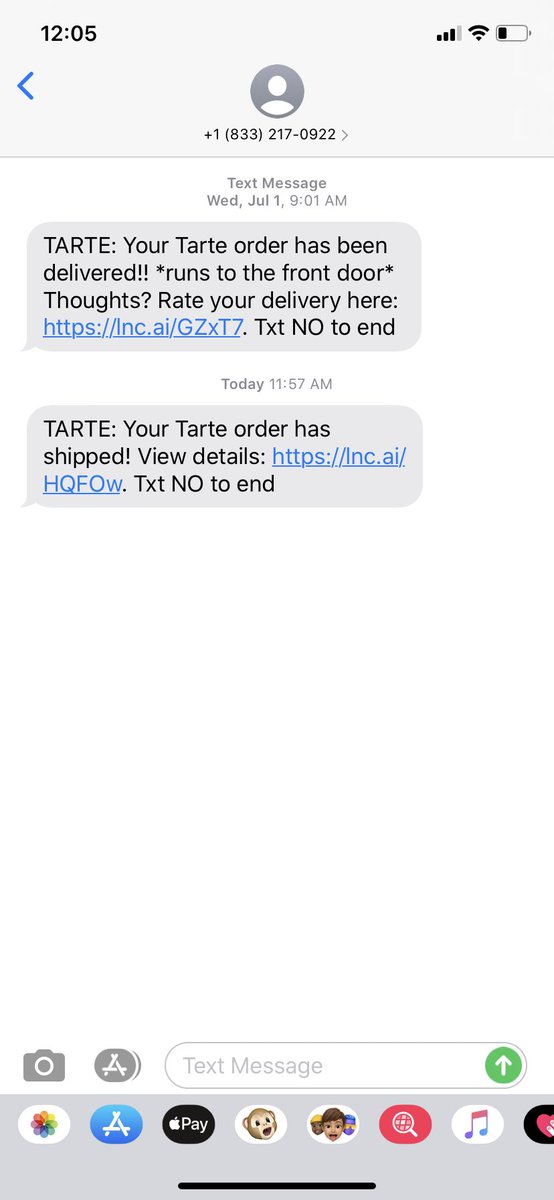 💭Fav kinda texts 💜 #tartetalk #Tarte @tartecosmetics 💜