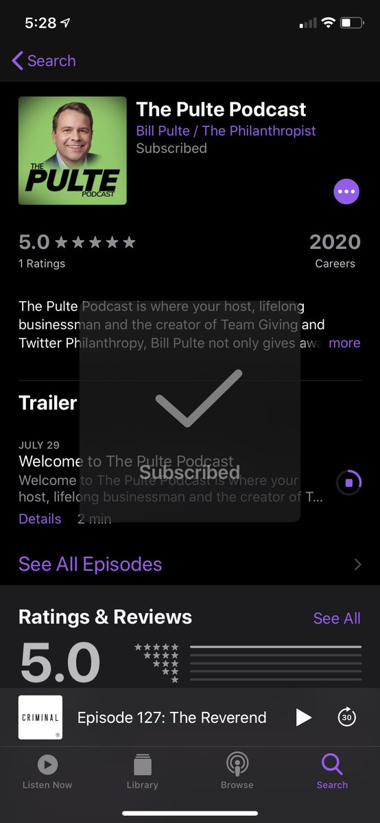 madisoncouch12's tweet photo. @pulte I listened, subscribed and wrote a 5-star review! Can’t wait to follow along and learn ✅😁 $madisonc94 https://t.co/JBjGMdj4Hx