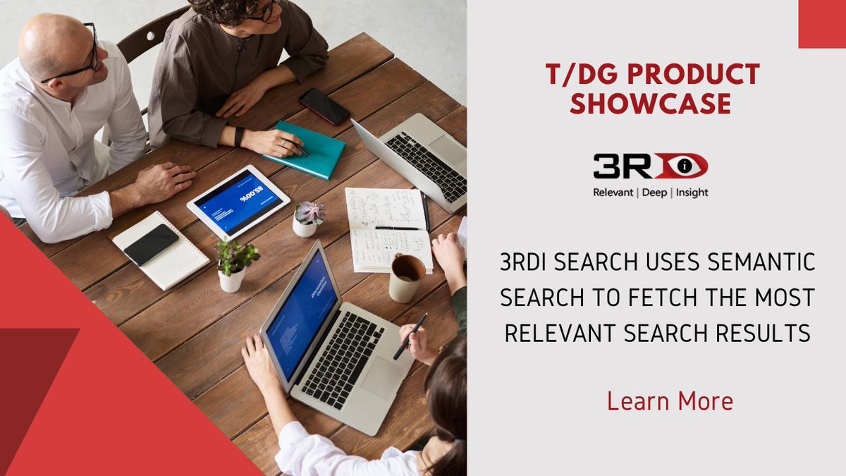thedigtalgroup's tweet photo. Explore 3RDi Search https://t.co/ZvScNowS2k. Experience highly relevant search results with semantic search. #3RDiSearch #EnterpriseSearch #DataMining #TextMining #DataAnalytics #NLP #AI #SearchSoftware #Information #BigData #searchrelevancy #semantictechnology #semanticsearch https://t.co/TO46Wg3SNc