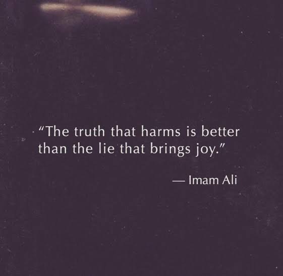 The_Torab's tweet photo. - Imam Ali (as): The truth that harms is better than the lie that brings joy.

#LiveLikeAli 𖧧 https://t.co/QiyzMX9qMx