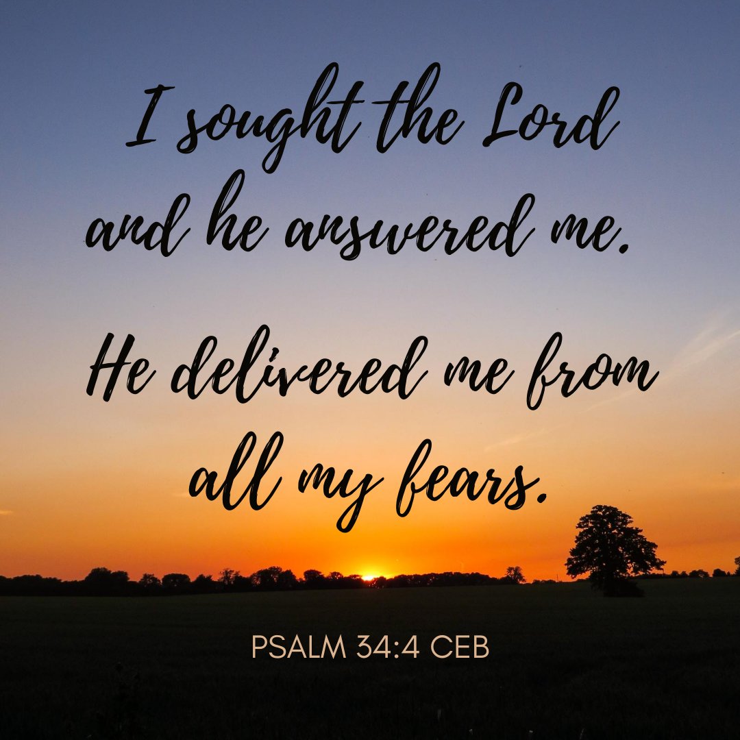 CommonEngBible's tweet image. I sought the Lord and he answered me. He delivered me from all my fears.
Psalm 34:4 CEB

#VerseOfTheDay #CommonEnglishBible