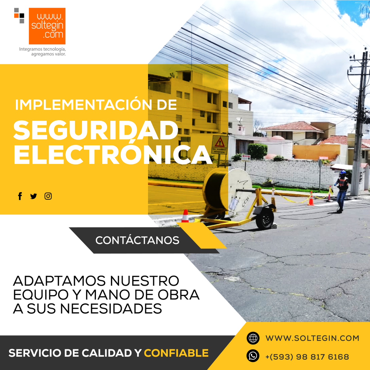 soltegin's tweet photo. 😎😉Planificamos, diseñamos e implementamos proyectos a medida;📚 integrando y adaptando nuestros procesos, talento humano e infraestructura a sus requerimientos. 👷👷👍
.
.
.
CONTÁCTANOS:
🌐 https://t.co/16gEF9fRk1
✉️ info@soltegin.com
☎️ 09 88176168 https://t.co/575kLe6kO4
