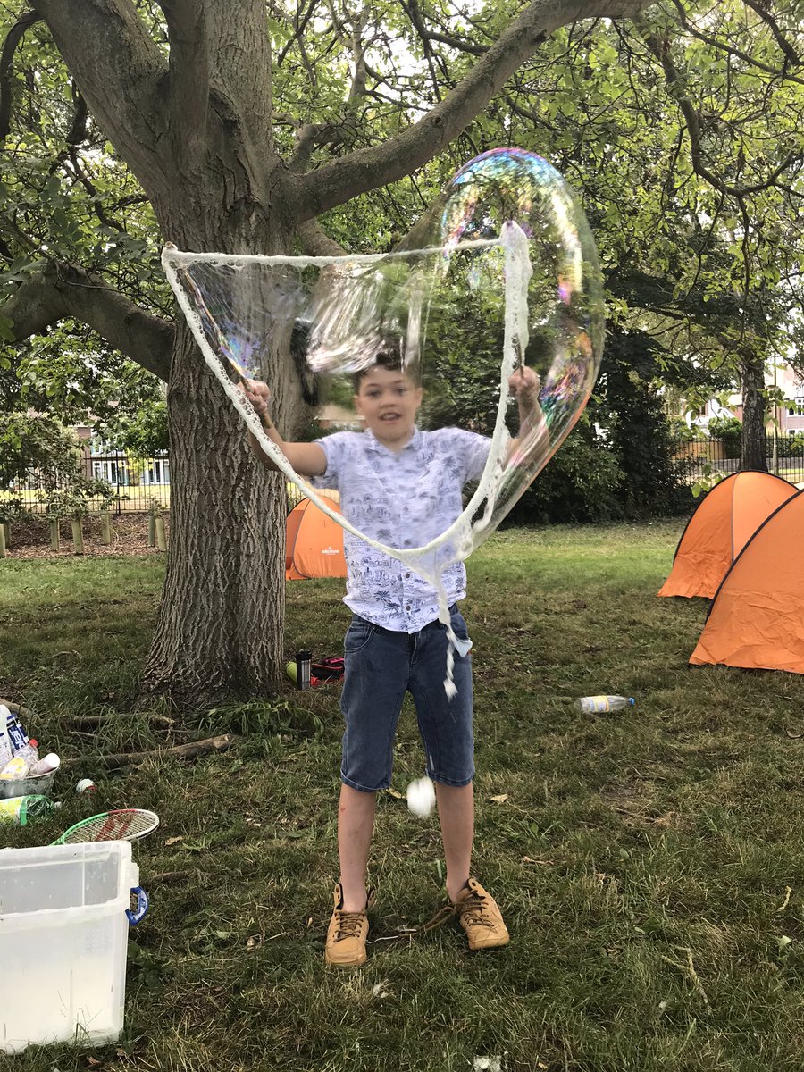 Play_Glos's tweet photo. What a week! 
Our Rangers returned to play (in various #coronplay safe ways) this week seeing nearly 70 playful people across #Gloucestershire
Ending with a swealtering #PlayNurture session today 🥵
Thank goodness for stream on site to help cool us down 💦👣 
#PowerofPlay https://t.co/K5UTtnepE8