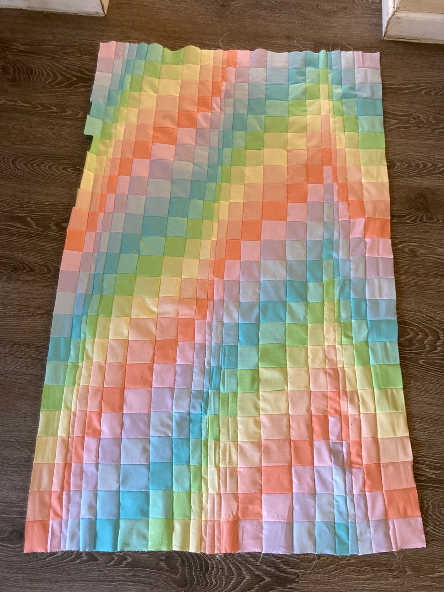 Tabitha3330's tweet photo. Finished my #bargello #quilt and learned a lot along the way. Mostly that I should probably press my seams https://t.co/ph119WbMYY