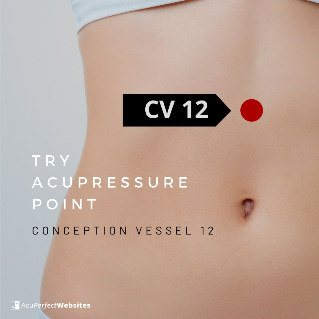 goldenmonkeyacu's tweet photo. Conception Vessel 12 (also known as CV 12) is great for everything related to digestion.

Using this Acupressure point helps with conditions such as heartburn, diarrhea, bloating, gas, indigestion, constipation. etc.

#acupuncture #acu #tcm #Traditionalchinesemedicine #CV12 https://t.co/ERB6wg8l5L