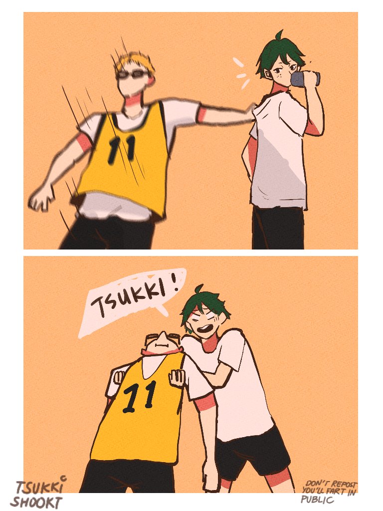 brain fart day 3: first year tsukki overreacting (1/2) 