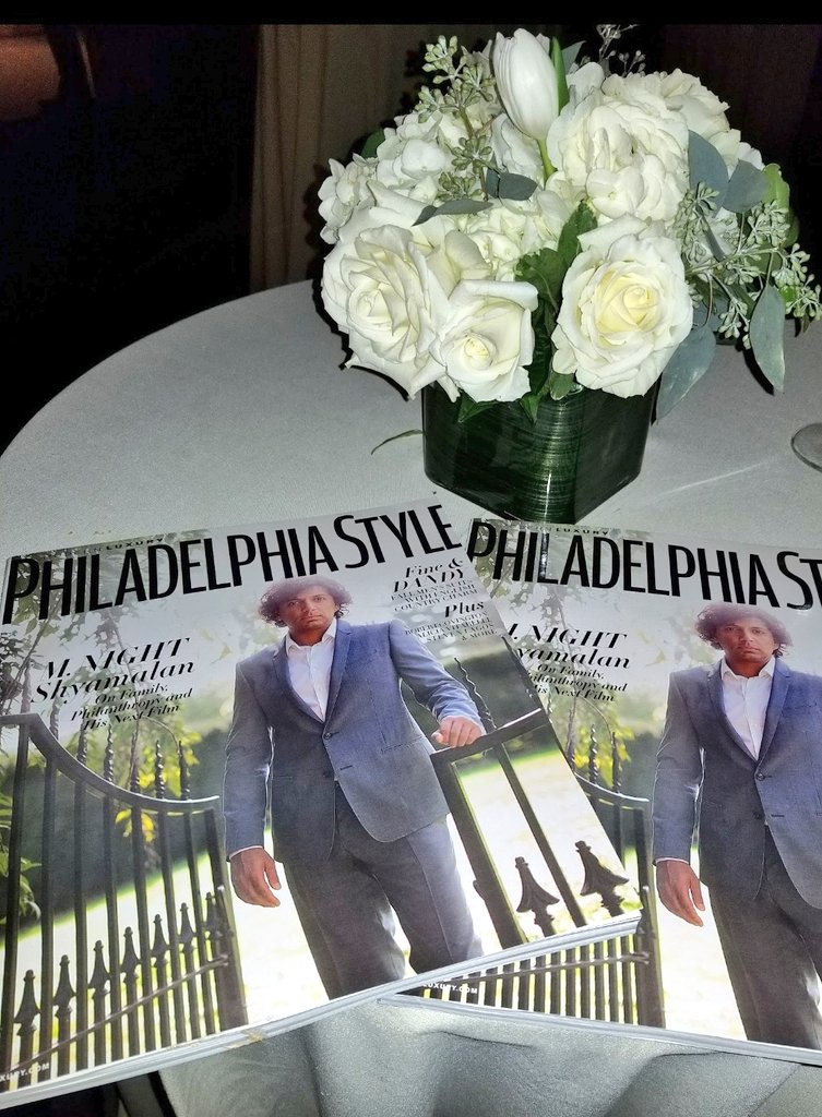 SheilaShowPHL's tweet photo. Welcome to the 5️⃣0️⃣ Club @MNightShyamalan!🎈 Feel the Philly ❤ & wishing you a Happy belated milestone Birthday! 🥳🎊🎂. Thanks for always choosing our City of Brotherly & Sisterly Love to film 🎬 your hit movies/series. Cheers! Go @sixers!
#AskMNight #GPFO #PhilaFilmSociety https://t.co/BztKXs63DP
