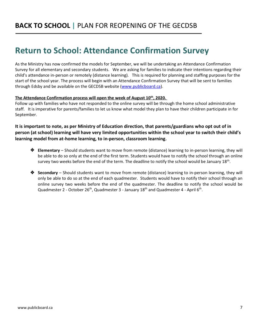 TeamCdaAnon's tweet photo. GECDSB Parents: you will have a survey to respond to next week choosing between in-person or remote learning for your child(ren). https://t.co/6bdbHptj49