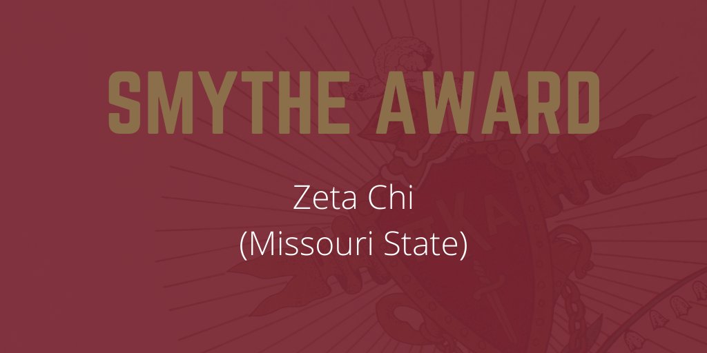 Congratulations to <a href="/MSU_Pikes/">Pi Kappa Alpha</a> (Missouri State) on their second consecutive Smythe Award! #PiKappaAlpha