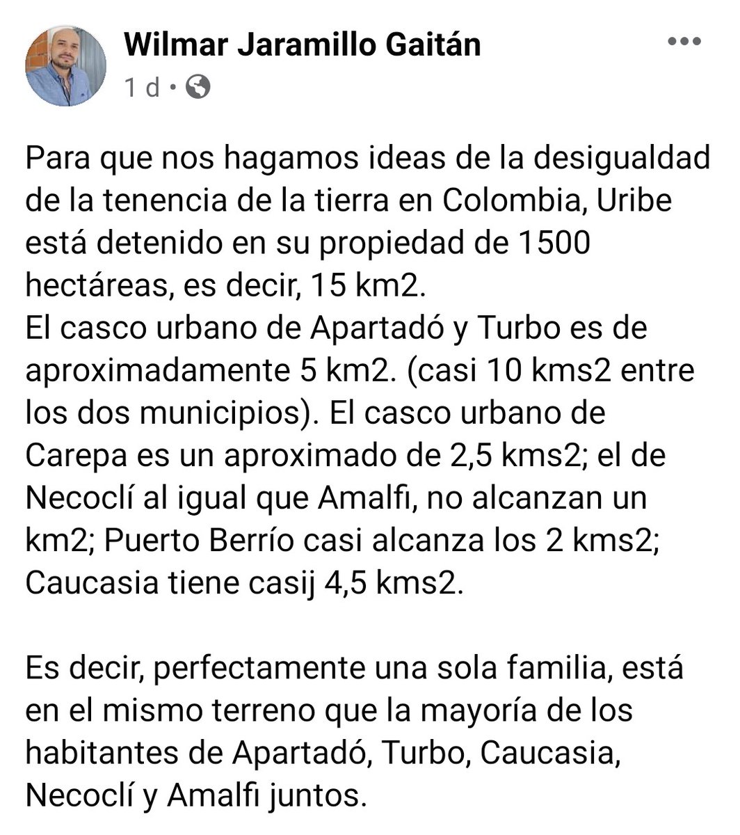SenorCaicedo's tweet photo. ¿Se imaginan donde a don Álvaro Uribe le tocara pagar impuesto predial sobre el Uberrimo? https://t.co/wDH0EqsUkj