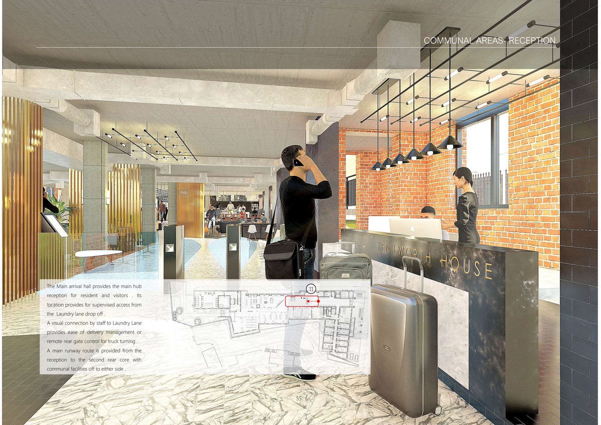 It's all presented attractively, as if WeWork did apartments. There’s 100+ pages of this glossy bullshit in their promotional brochure:  http://www.kenilworthhallshd.com/documents/Architectural%20Report.pdf 5/