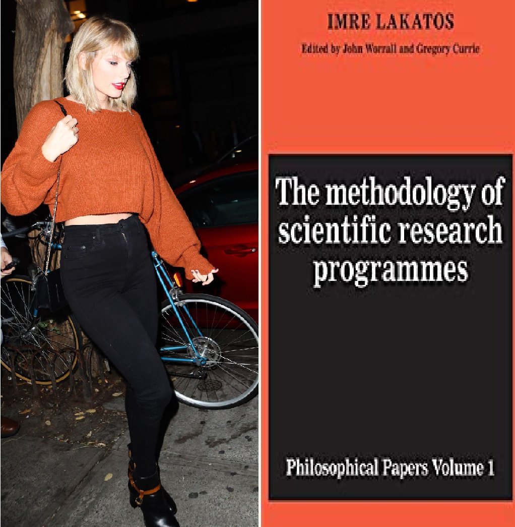 Taylor Swift as philosophy of science books: