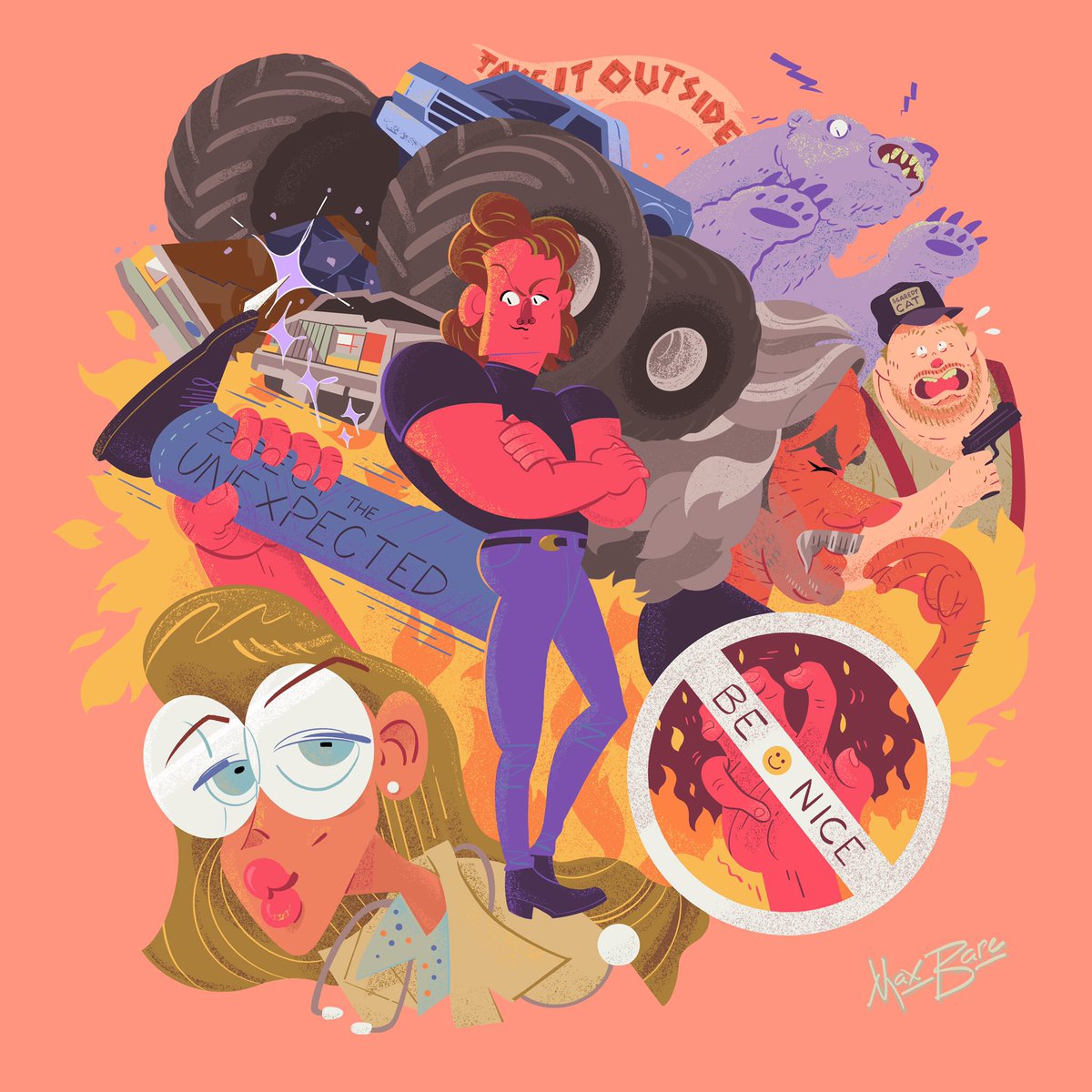 MaxBareArt's tweet image. “Three Simple Rules”
Crazy 4 Cult 14 opens today!
Prints available for purchase now! 
nineteeneightyeight.com/collections/c4…
🥾🖐👊🐻🗡🍺
#leftboot
#roadhouse