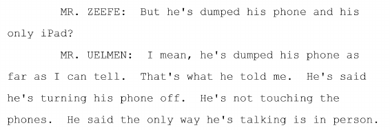 Tripp, in his paranoia, believes that Tesla is sending secret cars to run him off the road.