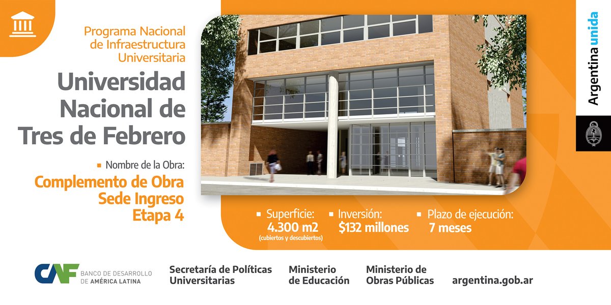 PUniversitarias's tweet photo. El nuevo edificio será de 4.300 m2, con una inversión de $132 millones. Contará con ocho pisos, ademas de espacios comunes en planta baja. Del 1º al 6º habrá un área administrativa y 27 aulas de 49 m2 cada una. Los dos últimos pisos se reservarán para oficinas de #UNTREFVirtual https://t.co/YoVsC5sJ7g