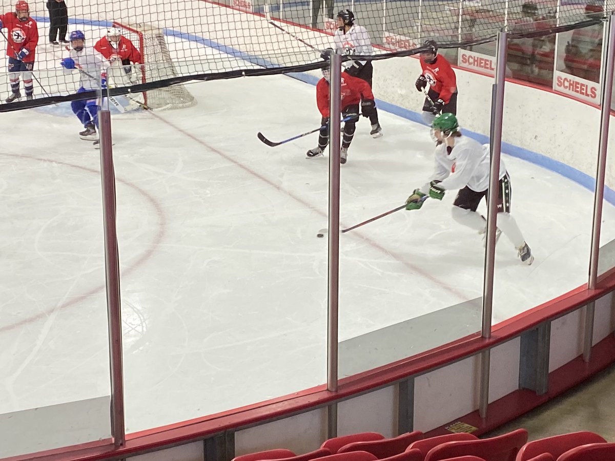PashbyWill's tweet photo. Great start to the day with 7-5 win over red team, including a 2-5 comeback! Was able to notch 2 goals and an assist and hope to continue the success later today! @BlckHawksHockey https://t.co/0YKR4pazZL
