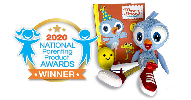 Happy_TheBird's tweet photo. We're incredibly honored to have Happy the Birthday Bird recognized by @NAPPAawards as a 2020 winner 🏆. Read the review: https://t.co/EPorhPjRY8 Thank you @NAPPAAwards for this honor. #kidsbirthday #toys #NAPPAWinner #PlayLearnConnect https://t.co/DcfEqtl88S