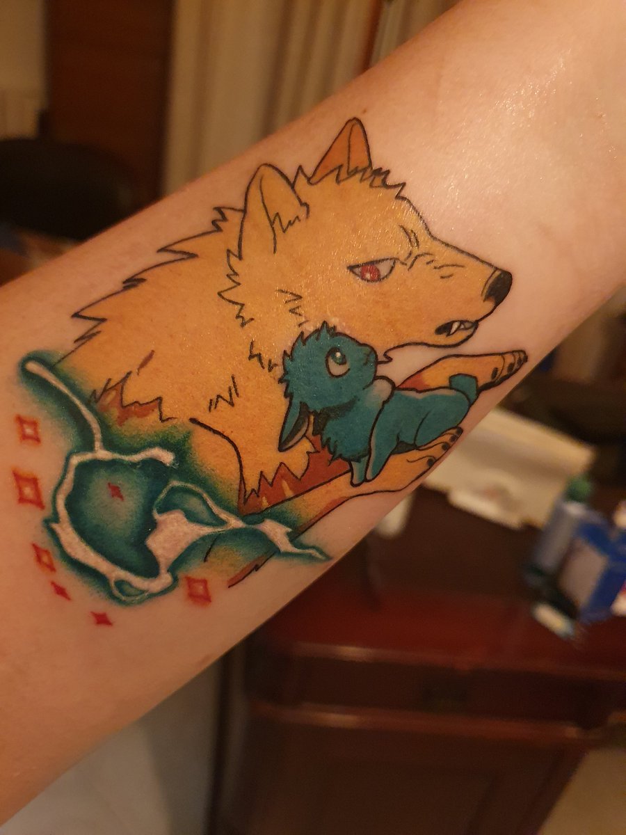 EryBakugou93's tweet photo. @selpuku 

🧡💥💚

Your art inspired me to tattoo this for them
Thanks You 🥺🥺🥺🥺🧡🧡🧡

#bakudeku #tattoo #fanart #bakugoukatsuki #izukumidoriya #wolf #bunny #bunnyIzuku #wolfkatsuki https://t.co/d7aFFbjLMx