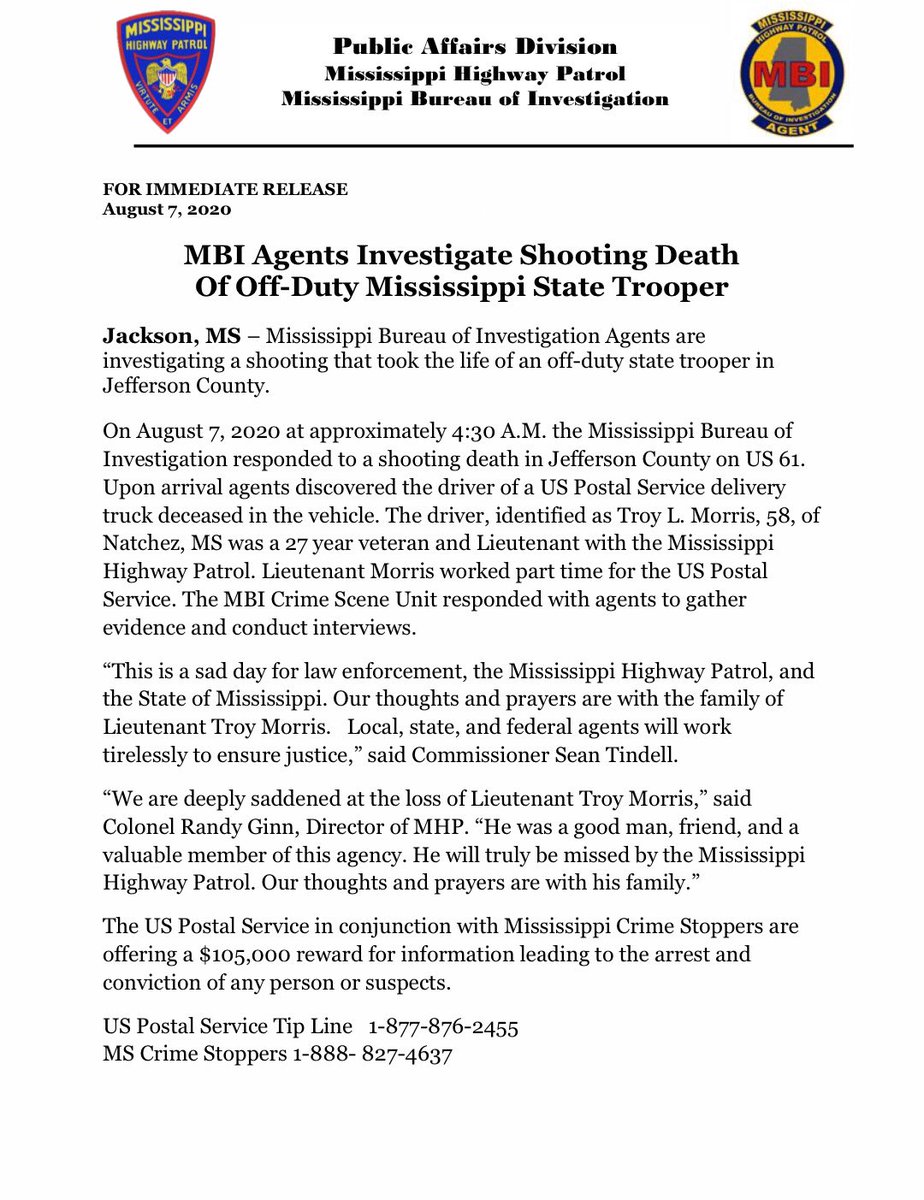 MDPSMBI's tweet image. MBI PRESS RELEASE: