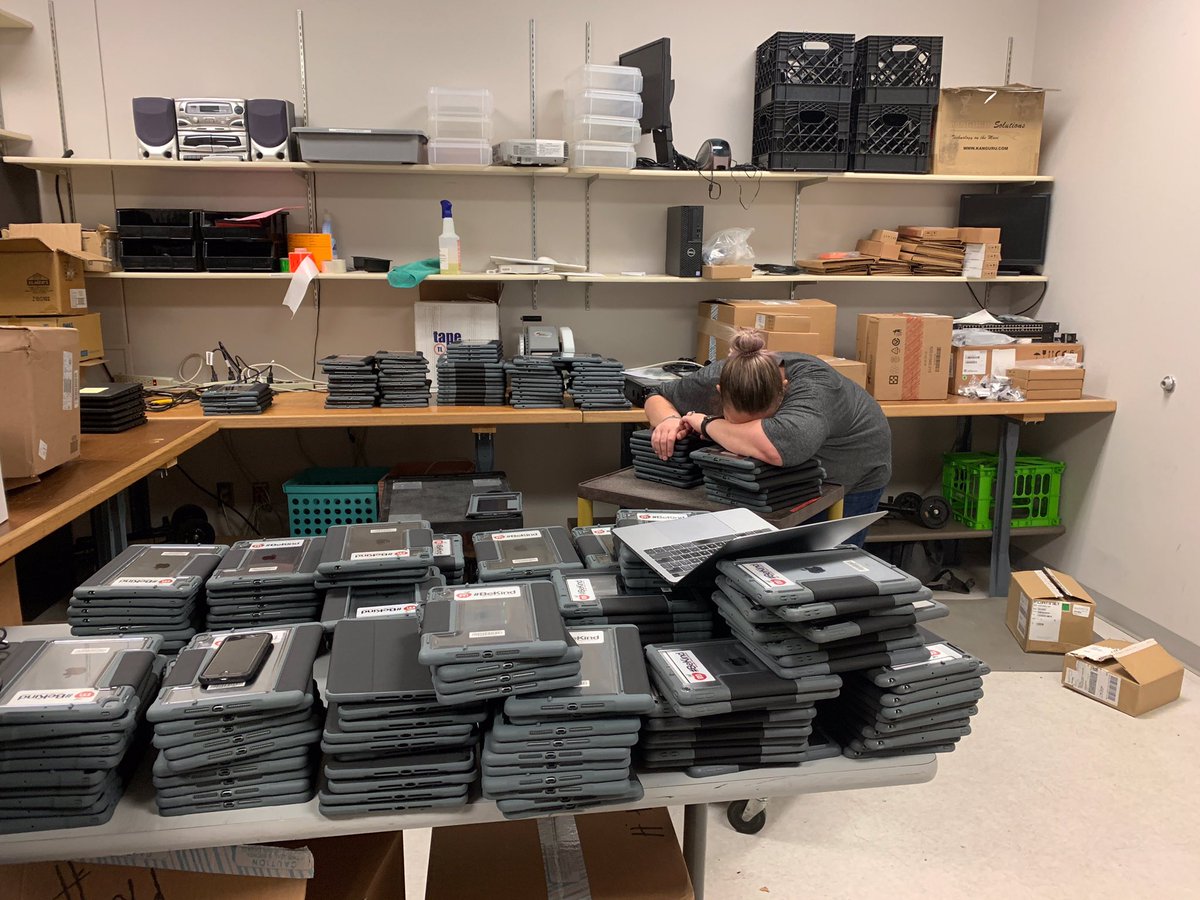 This is the moment I broke.  These iPads must get out by Monday....#workinglate #workingweekends Doing what it takes to get us going.