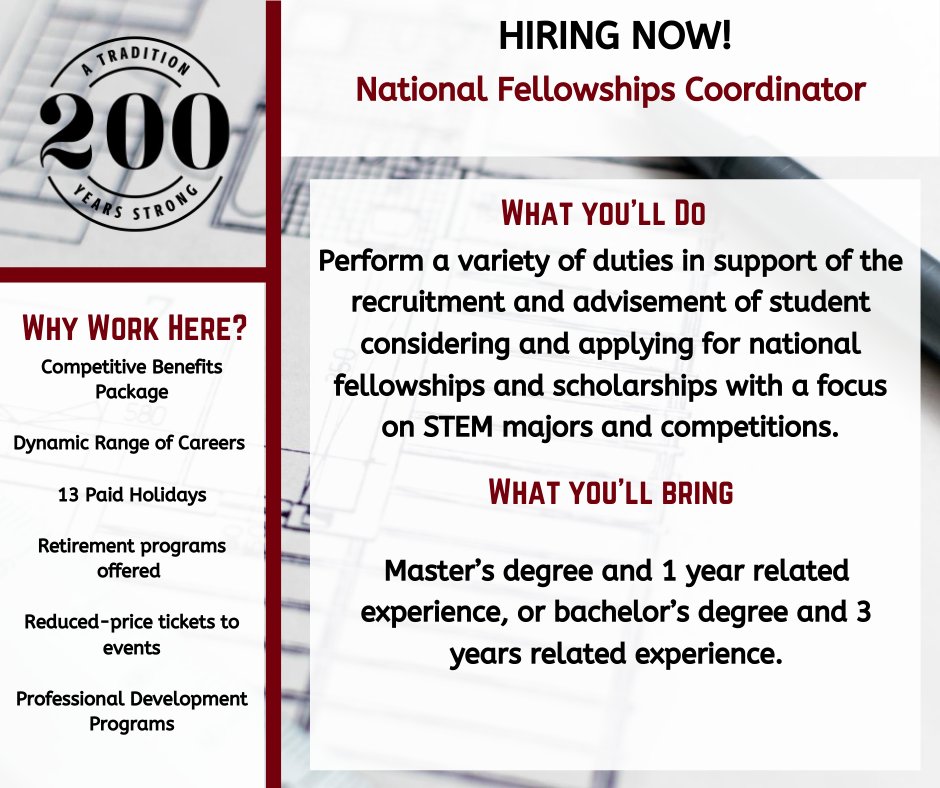 UofSCJOBS's tweet photo. Want to join a company that was named Top 100 best employers in the U.S. by Forbes? #UofSC is hiring a National Fellowships Coordinator. Need more information? Click the link below to find out more!

https://t.co/F7nTojiicS

#UofSC #UofSCJobs #Jobs #Gamecocks #Resume #Hiring https://t.co/967KdBrREI