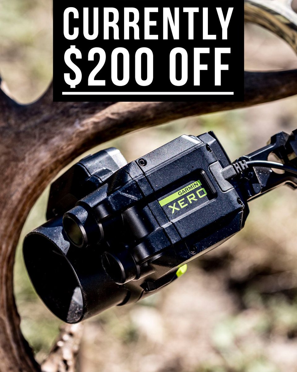 WTD_tv's tweet photo. FLASH SALE! The Garmin Xero A1/A1i Bow Sight is currently $200 off!

Take advantage of this smoking deal now!
https://t.co/WUKRyM3VmU

@garminfishhunt #garminpro #garminxero https://t.co/tb3t2wn4r7