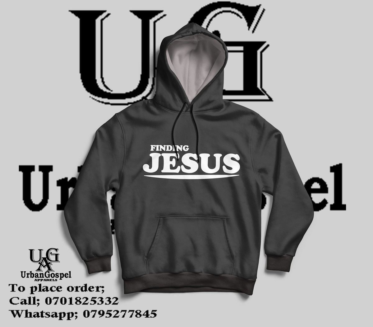 TUGfellowship's tweet image. #FindingJesus hoodies available in various sizes and colours. 

Get clad with your Christian worded Apparels today with #UrbanGospelApparels. 

Place your order here 👉  wa.me/+256795277845