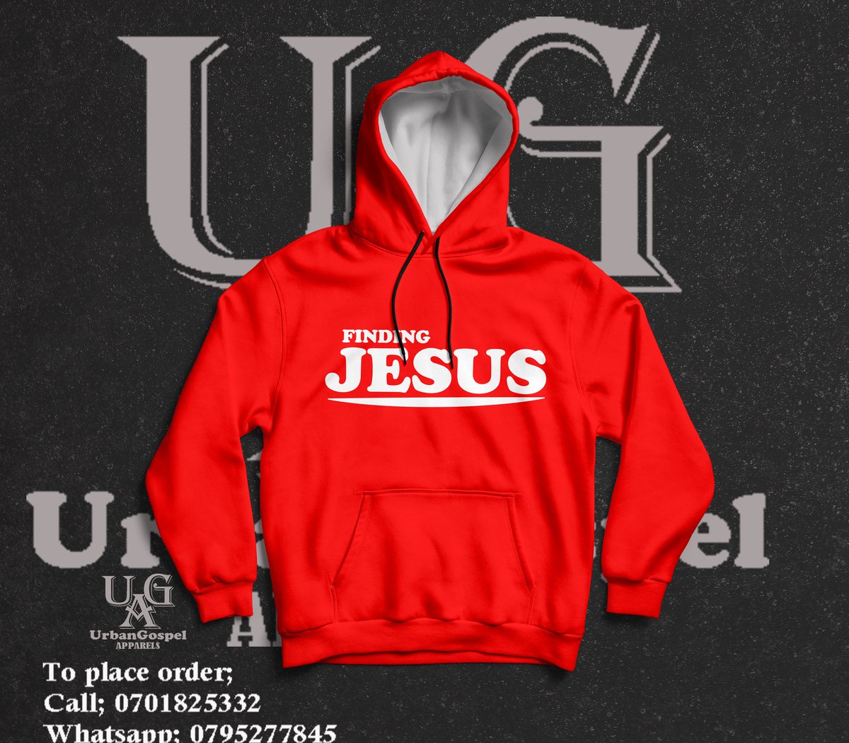 TUGfellowship's tweet image. #FindingJesus hoodies available in various sizes and colours. 

Get clad with your Christian worded Apparels today with #UrbanGospelApparels. 

Place your order here 👉  wa.me/+256795277845