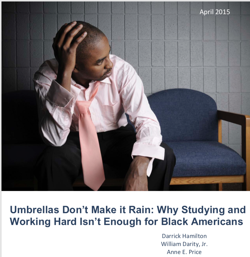 1. Early childhood education and adult literacy programs do not necessarily increase household income or wages because... "Umbrellas Don't Make It Rain: Why Studying and Working Hard Isn’t Enough for Black Americans" by  @SandyDarity and  @DarrickHamilton