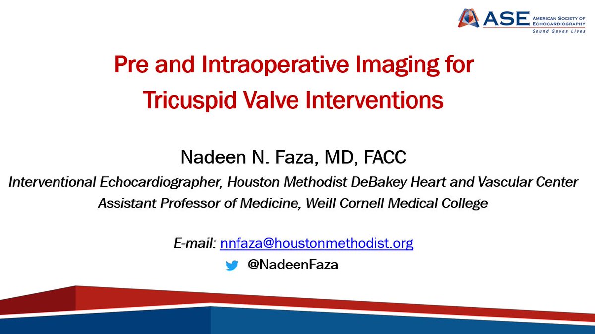 NadeenFaza's tweet photo. Excited for my #ASE2020 talk on #Tricuspid📷! Join our session Mon⏰5-6 PM- Channel Insight.
"This Just Ain't Right: Right-Sided Valve & Ventricular Interventions"
TV is NOT forgotten anymore! #TreatTR
#Echoathome #EchoinPJs #EchoFirst #TwitterModerator #iecho #Cardiotwitter https://t.co/ZSkqbKvxbi