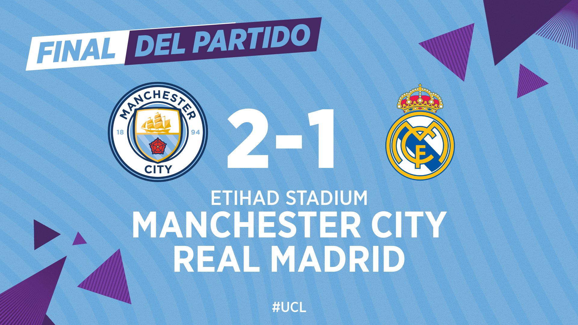 Sofascore Brazil on X: #UCL Números do 1ºT de Manchester City 2-1 Real  Madrid. Que jogo! 👏👏  / X