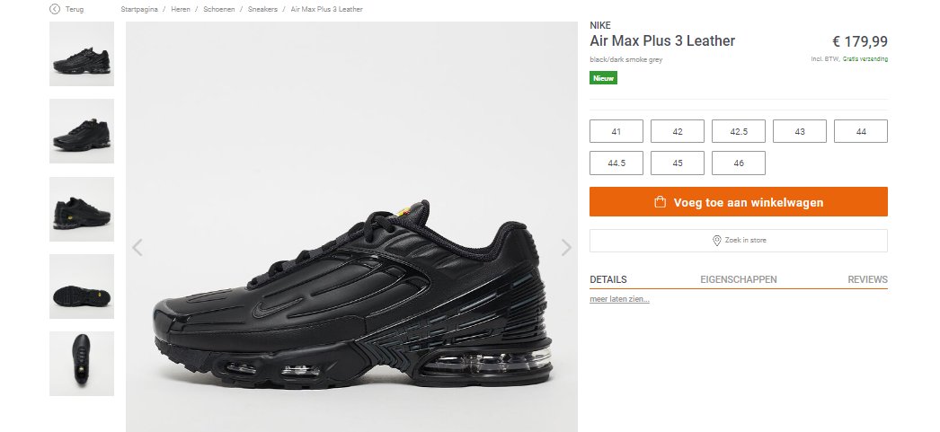 snipes air max plus 3